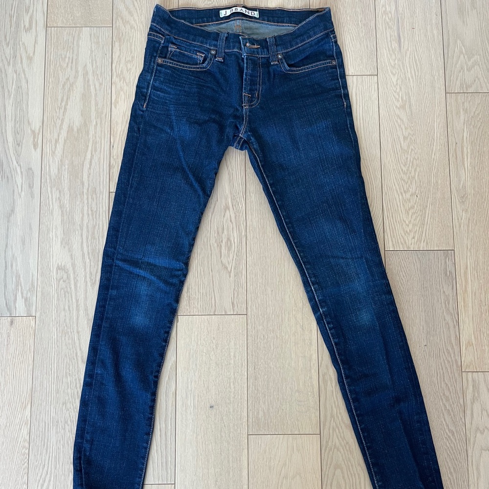 J brand blue jeans size 25 mid rise